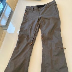 Like New - Roxy Torah Bright 10K Slim Fit Snow Pants Size M Charcoal Grey